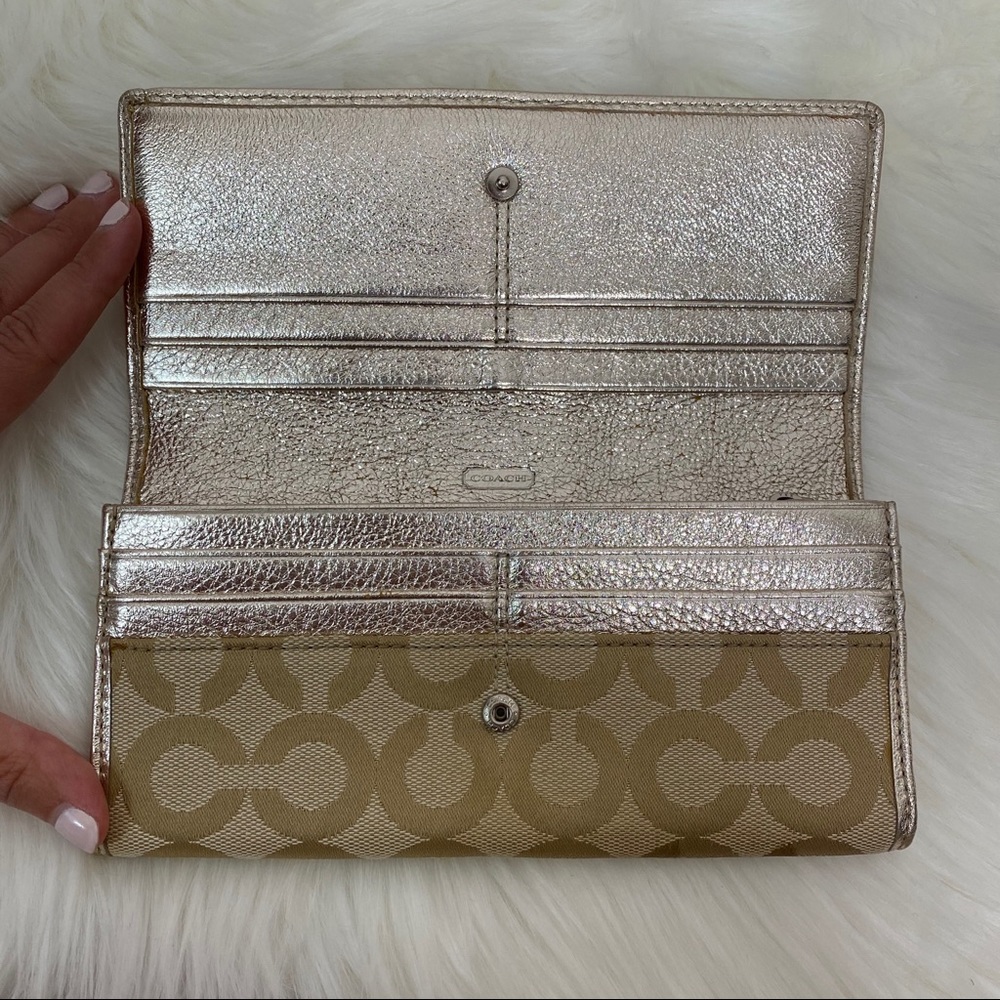 Long Coach Monogram Wallet - Picture 7 of 12